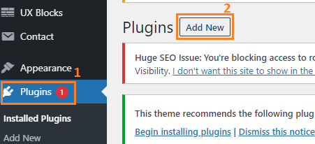 Add New website security plugins